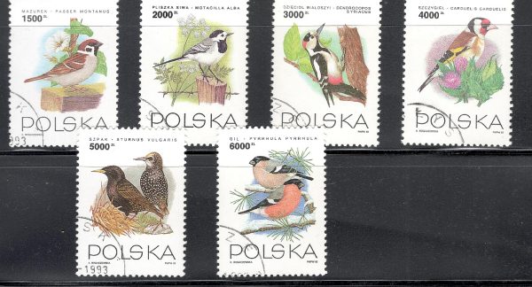 Polska 1993 - FI 3310-3315 (kompletna seria, kasowane)